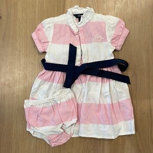 Ralph Lauren girls pink dress size 12m